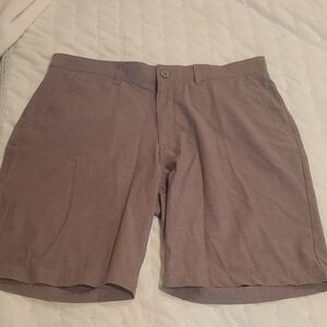 johnnie-O Gray Flat Front Steel Gray Shorts Casual Style